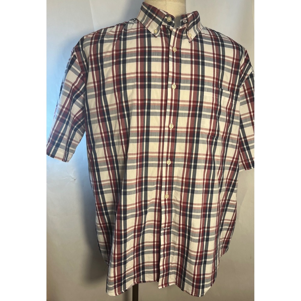 Mason‎ James Stretch Button Up Short Sleeve Shirt Size XXL 2XL